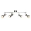 Plafonnier Kenley II 1 Plafonnier Kenley II -Globo Lighting deckenstrahler fargo nickel 4 flammig 4505316