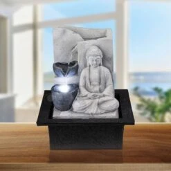 Fontaine Décorative LED Alberto I 7 Fontaine Décorative LED Alberto I -Globo Lighting led tischleuchte alberto i kunststoff 1 flammig 4741348