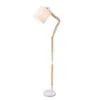 Lampadaire Mattis 1 Lampadaire Mattis -Globo Lighting stehleuchte mattis webstoff eiche massiv 1 flammig eiche weiss 4740804